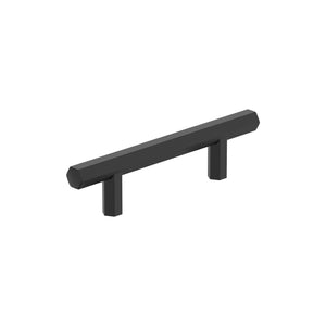 Amerock BP37365FB Matte Black Cabinet Pull 3 in (76 mm) Center-to-Center Cabinet Handle Caliber Drawer Pull Kitchen Cabinet Handle Furniture Hardware