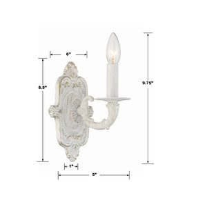 Paris Market 1 Light Antique White Sconce 5111-AW