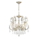 Regis 6 Light Hand Cut Crystal Olde Silver Chandelier 5115-OS-CL-MWP