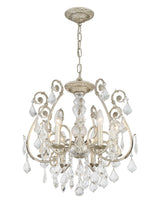 Regis 6 Light Hand Cut Crystal Olde Silver Chandelier 5115-OS-CL-MWP