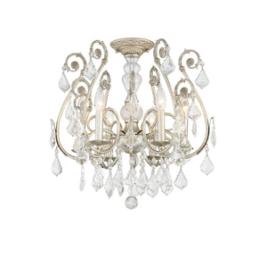 Regis 6 Light Hand Cut Crystal Olde Silver Semi Flush Mount 5115-OS-CL-MWP_CEILING