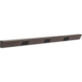 Task Lighting TRS36-3B-BZ-RS 36" TR Switch Series Angle Power Strip, Right Switches, Bronze Finish, Black Switches and Receptacles