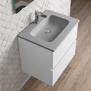 DAX Masai Resin Basin, 32", Silver DAX-MASAI033216
