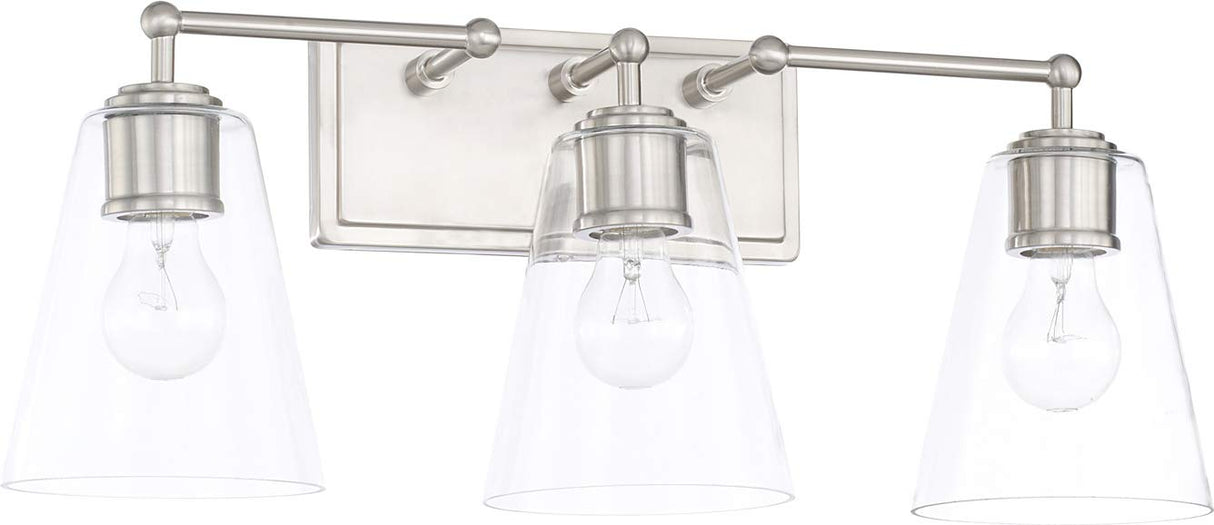 Capital Lighting 121731BN-431 Murphy 3 Light Vanity Brushed Nickel