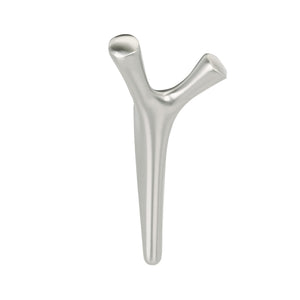 Amerock HBX37017G10 Kodiak Double Prong Decorative Wall Hook Satin Nickel Hook for Coats, Hats, Backpacks, Bags Hooks for Bathroom, Bedroom, Closet, Entryway, Laundry Room, Office