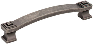 Jeffrey Alexander 585-128DP 128 mm Center-to-Center Distressed Pewter Square Delmar Cabinet Pull