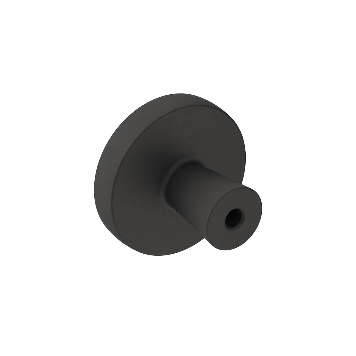 Amerock Cabinet Knob Matte Black 1-3/8 inch (35 mm) Diameter Destine 1 Pack Drawer Knob Cabinet Hardware