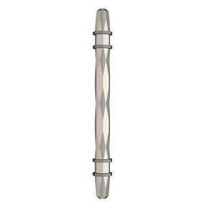 Amerock Cabinet Pull Satin Nickel/Black Chrome 5-1/16 inch (128 mm) Center-to-Center London 1 Pack Drawer Pull Drawer Handle Cabinet Hardware