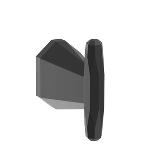 Amerock BH36040MB Matte Black Single Robe Hook 3-7/16 in. (87 mm) Length Towel Holder St. Vincent Towel Hook for Bathroom Bathroom Hardware Bath Accessories