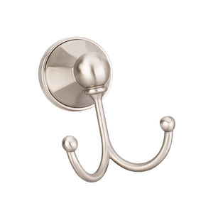 Elements BHE3-02SN Newbury Satin Nickel Double Robe Hook  - Contractor Packed