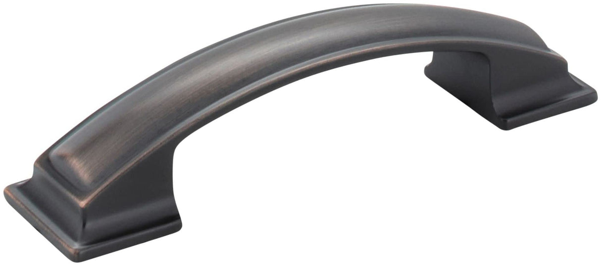Jeffrey Alexander 435-96DBAC 96 mm Center-to-Center Brushed Oil Rubbed Bronze Square Annadale Cabinet Pull