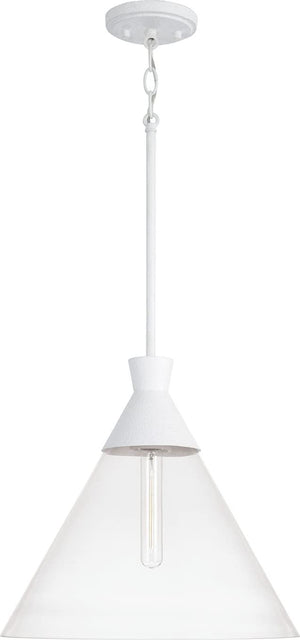 Capital Lighting 350311XW Paloma 1 Light Pendant Textured White