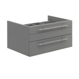 Fresca FCB6130GR-VSL Fresca Lucera 30" Gray Wall Hung Vessel Sink Modern Bathroom Cabinet