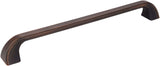 Jeffrey Alexander 972-12DBAC 12" Center-to-Center Brushed Oil Rubbed Bronze Square Marlo Appliance Handle