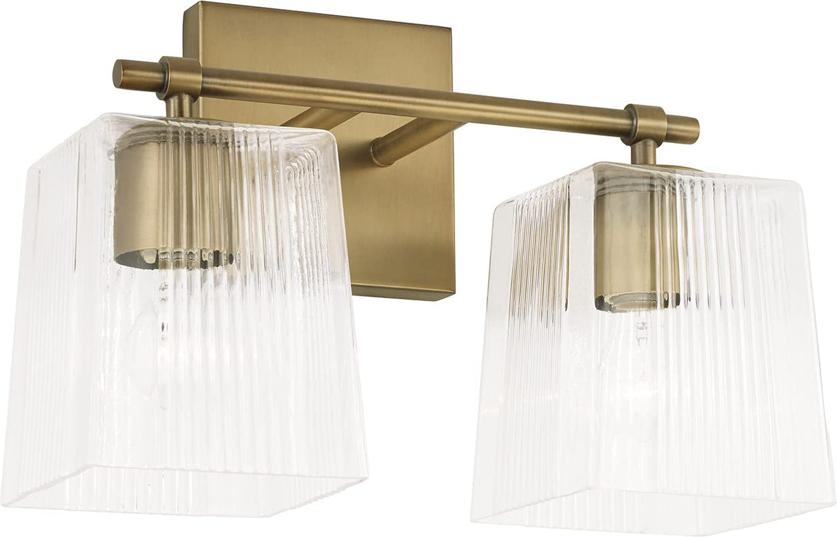 Capital Lighting 141721AD-508 Lexi 2 Light Vanity Aged Brass