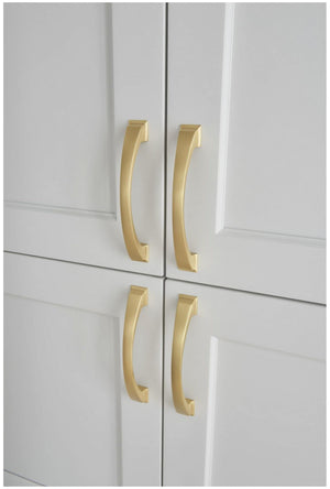 Jeffrey Alexander 944-12NI 12" Center-to-Center Polished Nickel Arched Roman Appliance Handle