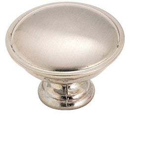 Amerock Cabinet Knob Brushed Chrome 1-5/16 inch (33 mm) Diameter Everyday Heritage 1 Pack Drawer Knob Cabinet Hardware
