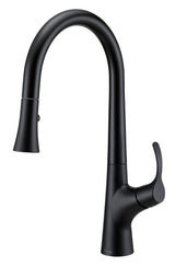 Gerber D454422BS Satin Black Antioch Single Handle Pull-down Kitchen Faucet