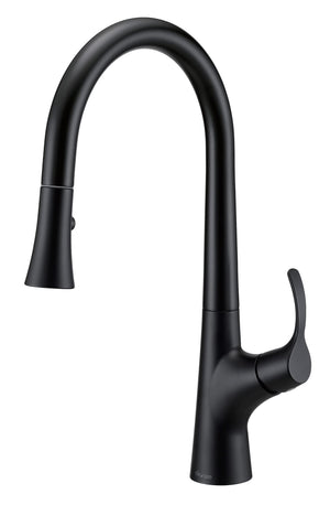 Gerber D454422BS Satin Black Antioch Single Handle Pull-down Kitchen Faucet