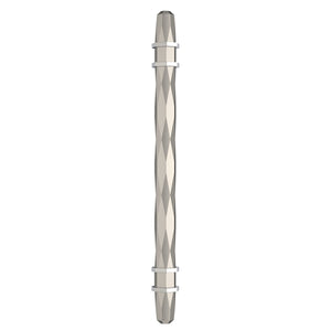 Amerock Cabinet Pull Satin Nickel/Polished Chrome 6-5/16 inch (160 mm) Center-to-Center London 1 Pack Drawer Pull Drawer Handle Cabinet Hardware
