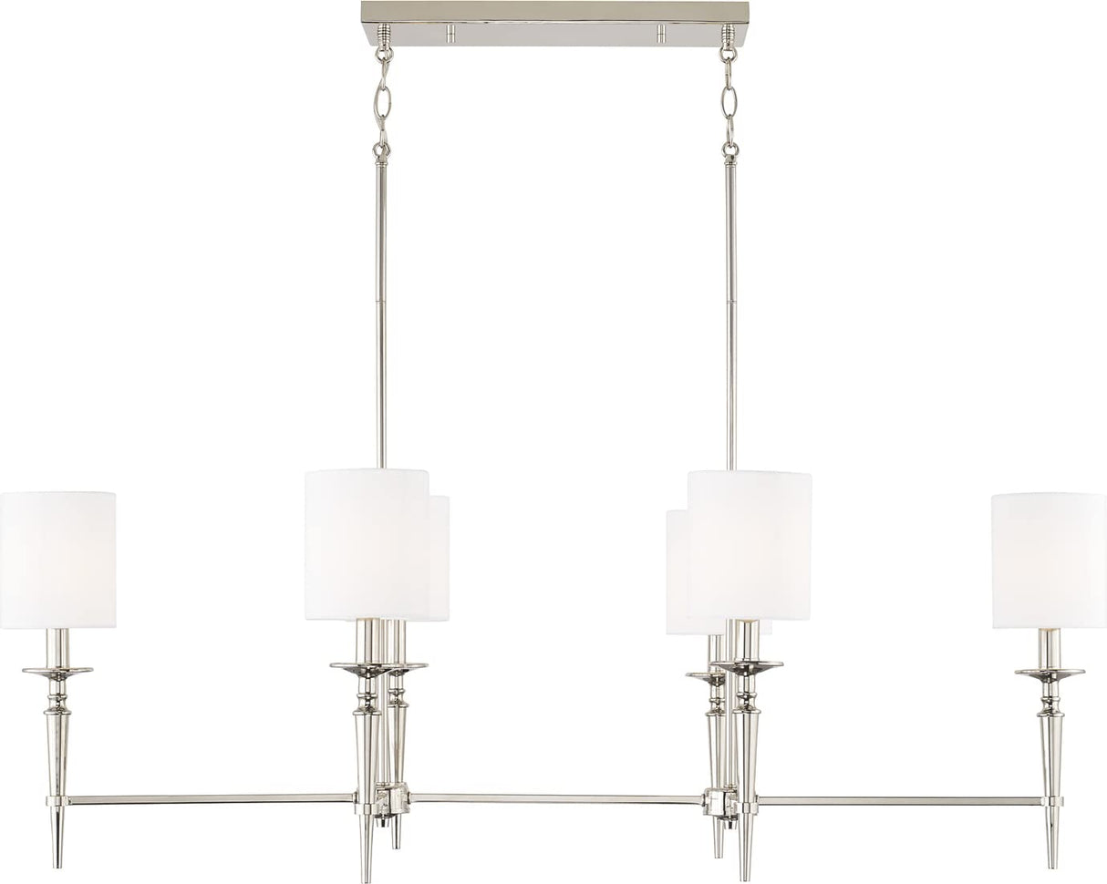 Capital Lighting 842661PN-701 Abbie 6 Light Island Polished Nickel