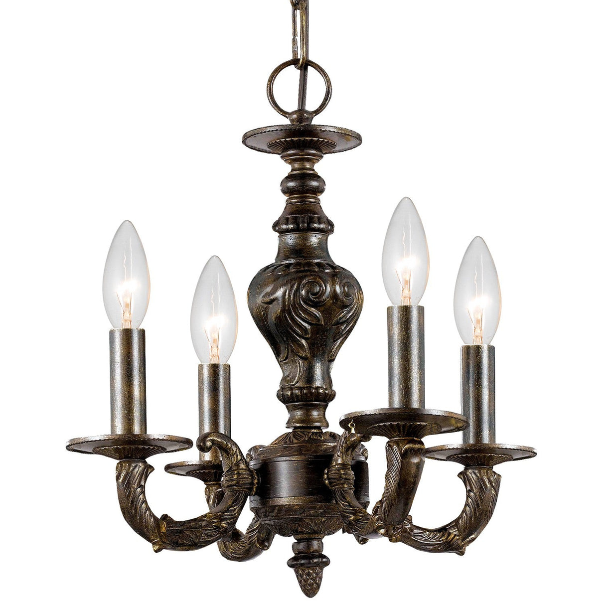 Paris Market 4 Light Venetian Bronze Mini Chandelier 5124-VB