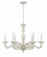 Paris Market 6 Light Antique White Chandelier 5126-AW