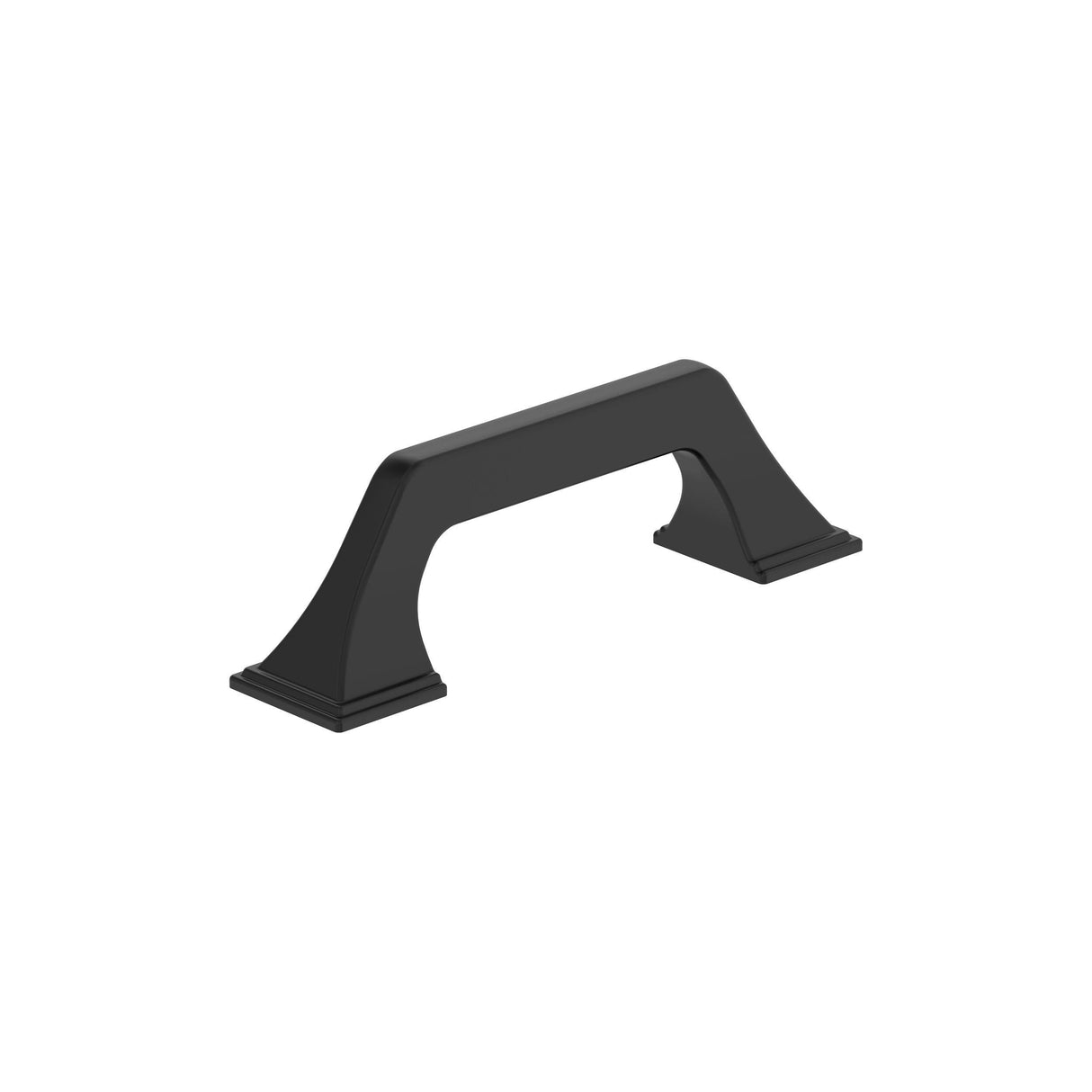 Amerock BP37375FB Matte Black Cabinet Pull 3 in (76 mm) Center-to-Center Cabinet Handle Exceed Drawer Pull Kitchen Cabinet Handle Furniture Hardware