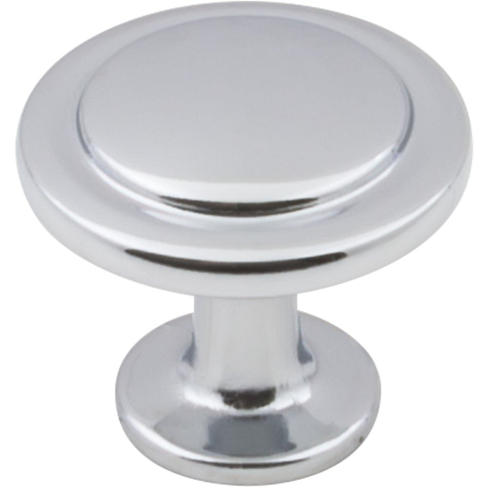 Elements 3960-PC 1-1/4" Diameter Polished Chrome Round Button Gatsby Cabinet Knob