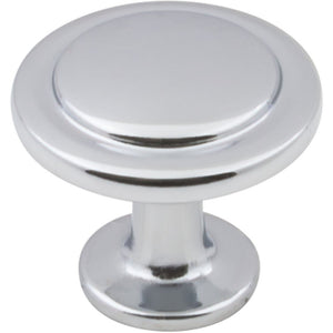 Elements 3960-PC 1-1/4" Diameter Polished Chrome Round Button Gatsby Cabinet Knob