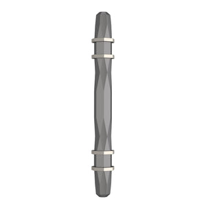 Amerock Cabinet Pull Black Chrome/Satin Nickel 3-3/4 inch (96 mm) Center-to-Center London 1 Pack Drawer Pull Drawer Handle Cabinet Hardware