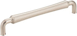 Jeffrey Alexander 537-160SN 160 mm Center-to-Center Satin Nickel Barrel Bremen 2 Cabinet Pull