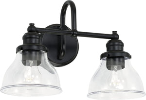 Capital Lighting 8302MB-461 Baxter 2 Light Vanity Matte Black