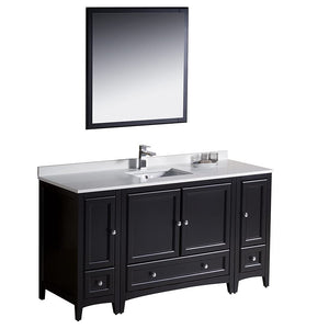 Fresca FVN20-123612GR Fresca Oxford 60" Gray Traditional Bathroom Vanity