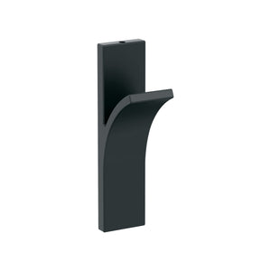 Amerock HBX37014MB Apex Single Prong Decorative Wall Hook Matte Black Hook for Coats, Hats, Backpacks, Bags Hooks for Bathroom, Bedroom, Closet, Entryway, Laundry Room, Office