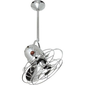 Matthews Fan BD-CR-MTL Bianca Direcional ceiling fan in Polished Chrome finish with metal blades.