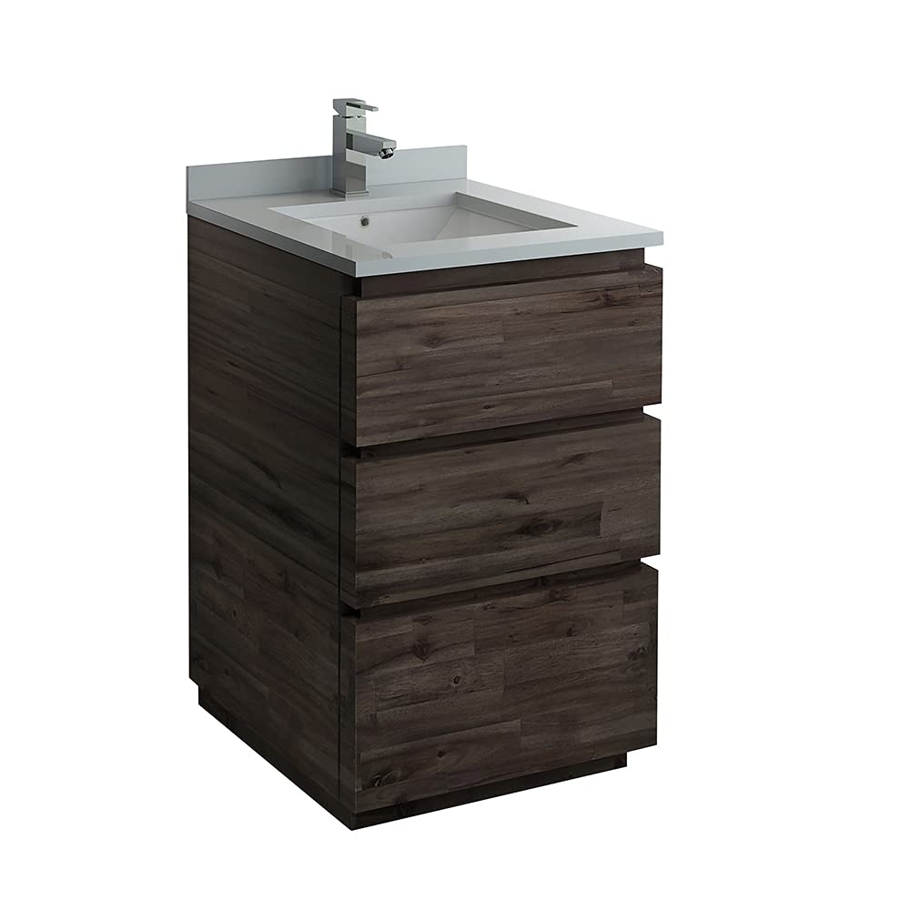 Fresca FCB3124ACA-FC-CWH-U Cabinet with Top and Sink