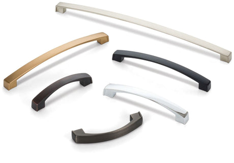 Jeffrey Alexander 549-128SBZ 128 mm Center-to-Center Satin Bronze Square Merrick Cabinet Pull