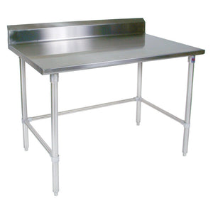 John Boos ST6R5-30120SBK Riser Top Work Table w/ Stainless Steel Base, Top, 120