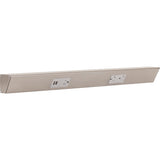 Task Lighting TRU24-2GD-P-SN 24" TR USB Series Angle Power Strip with USB, Satin Nickel Finish, Grey Receptacles