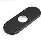 6 Inch Bathroom Vessel Vanity Sink Faucet 4" Hole Cover Deck Plate Escutcheon Matte Black