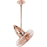 Matthews Fan JD-CP-MTL Jarold Direcional ceiling fan in Polished Copper finish with metal blades.