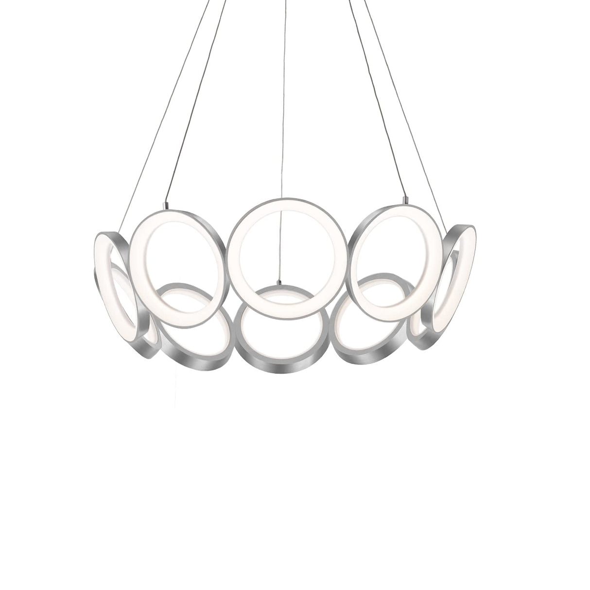 Kuzco CH94829-AS OROS 29" CH Antique Silver 120V TRIAC/ELV LED 3000K 90CRI 100W