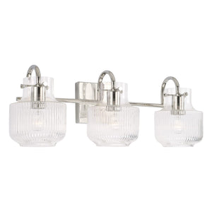 Capital Lighting 145131PN Nyla 3 Light Vanity Polished Nickel