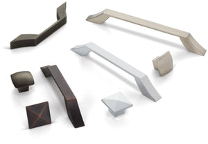 Jeffrey Alexander 798-160PC 160 mm Center-to-Center Polished Chrome Square Royce Cabinet Pull