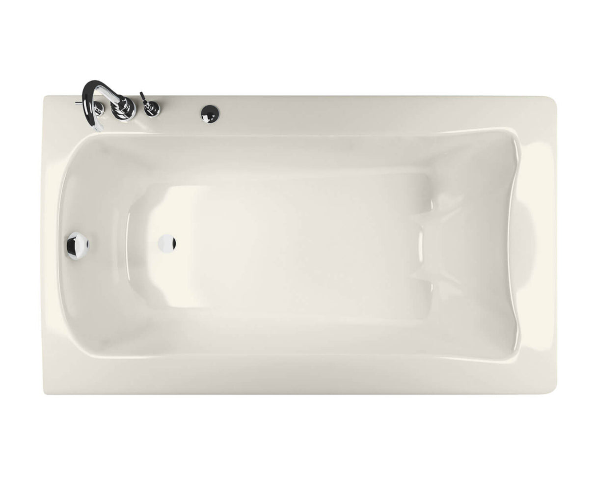 MAAX 105310-R-004-007 Release 6032 Acrylic Drop-in Right-Hand Drain Hydromax Bathtub in Biscuit