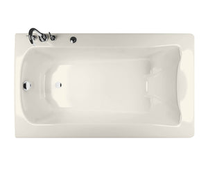 MAAX 105310-R-004-007 Release 6032 Acrylic Drop-in Right-Hand Drain Hydromax Bathtub in Biscuit