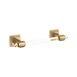 Amerock BH36065CCZ Clear/Champagne Bronze Towel Bar 8 in. (203 mm) Towel Rack Glacio Bathroom Towel Holder Bathroom Hardware Bath Accessories