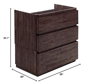 Fresca FCB3136ACA-FC Fresca Formosa 35" Floor Standing Modern Bathroom Cabinet
