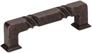 Jeffrey Alexander 602-96DMAC 96 mm Center-to-Center Distressed Oil Rubbed Bronze Rustic Twist Tahoe Cabinet Pull